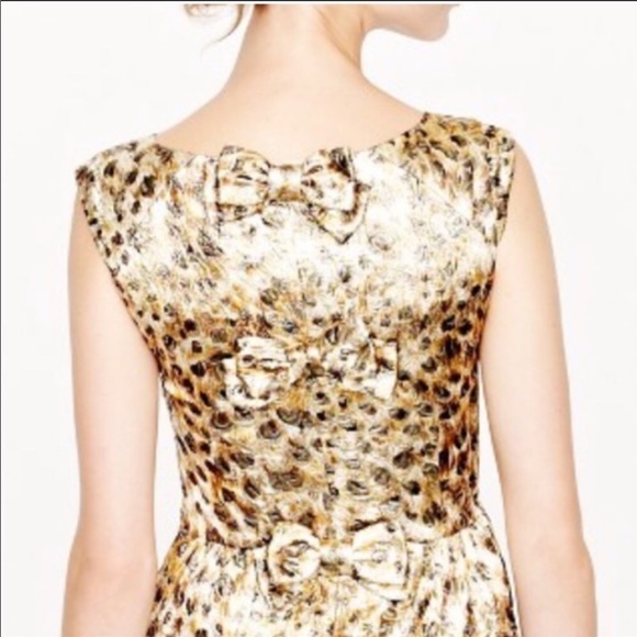 J. Crew Collection Lucille Cheetah Brocade dress - Picture 2 of 4